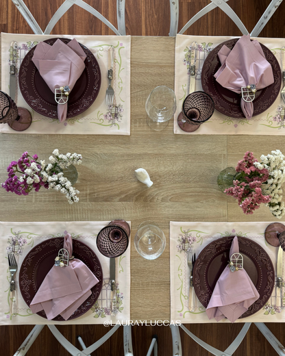 Kit de Mesa Puesta Rapunzel (porta servilletas ventana)