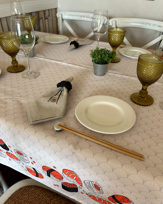 Mantel Rectangular Impermeable Japan Food