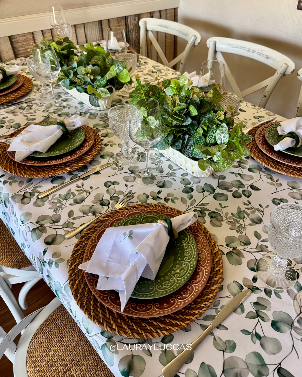Mantel Rectangular Eucalipto