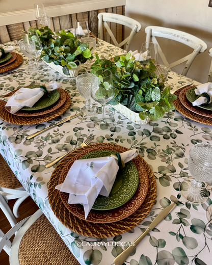 Mantel Rectangular Eucalipto
