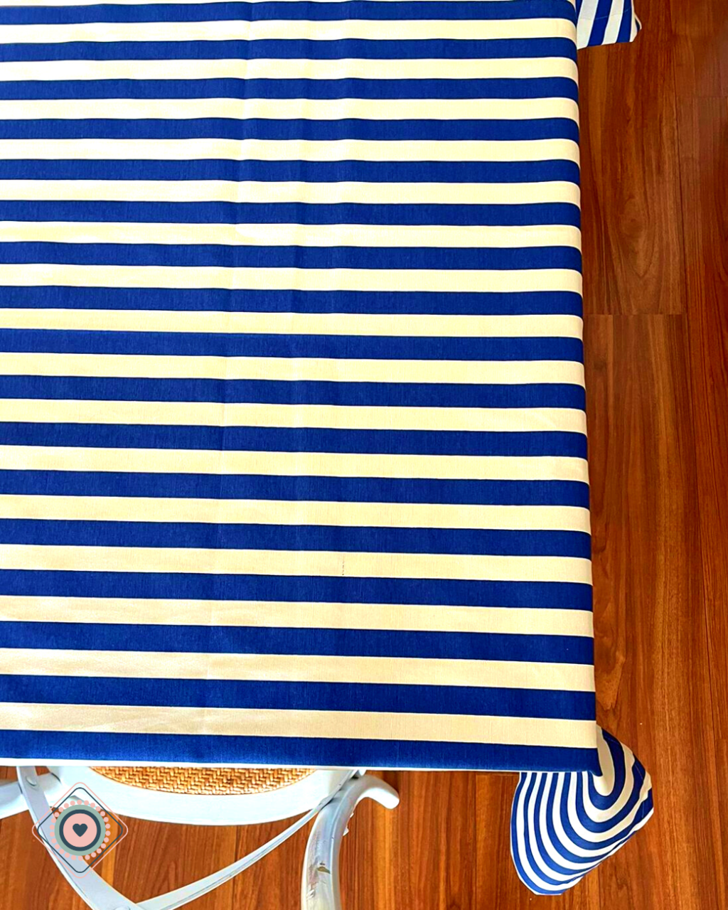 Mantel Rectangular Rayas Azules