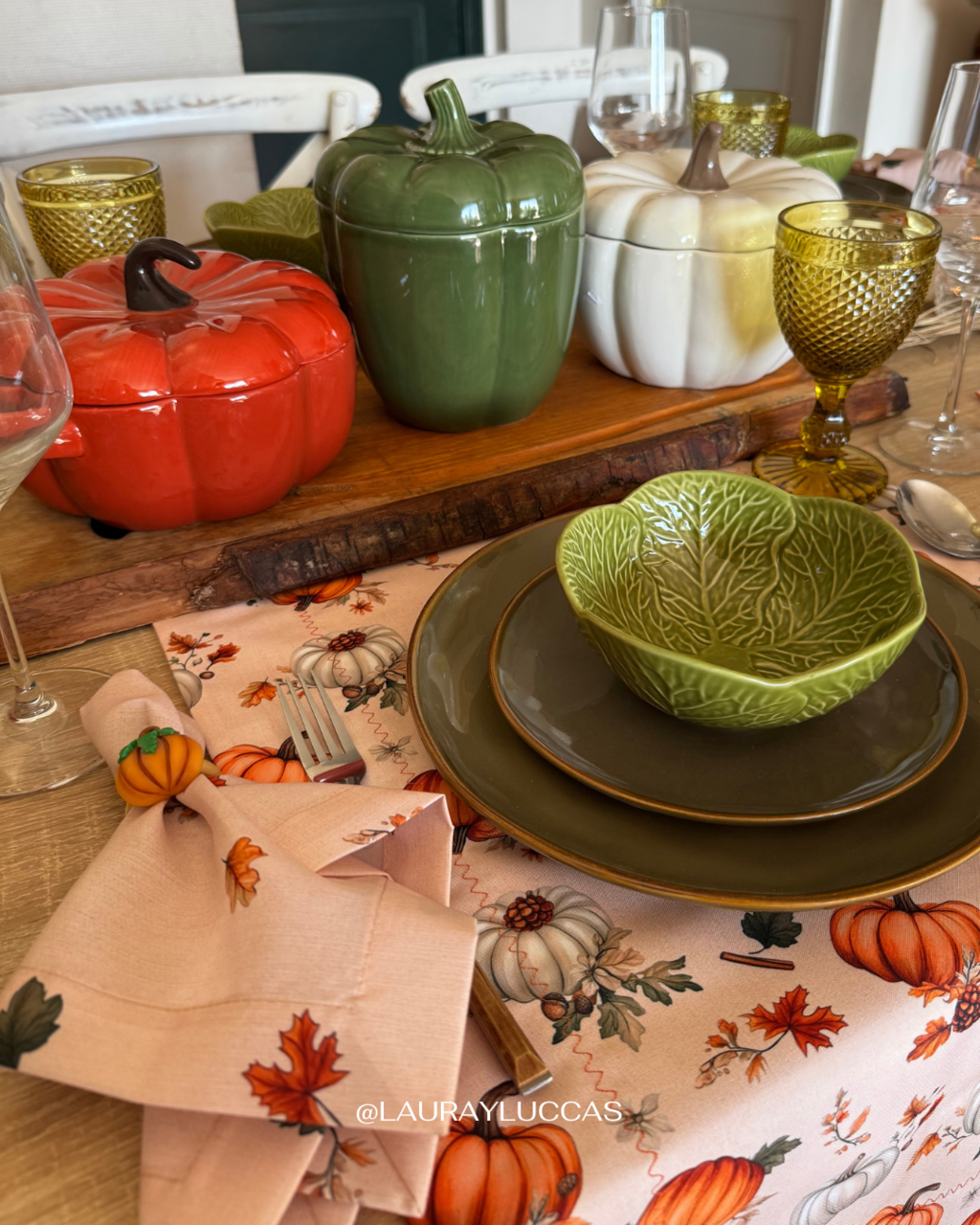 Kit de Mesa Puesta Otoño Americano