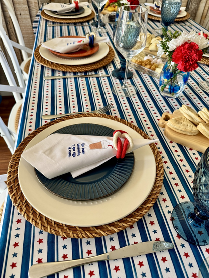 Kit de Servilletas de Tela Bordadas Chilenismos