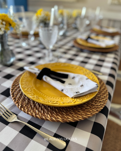 Mantel Rectangular Picnic negro