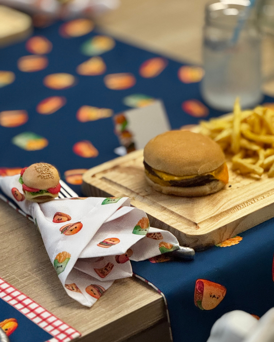 Servilleta de Tela Estampada Happy Food