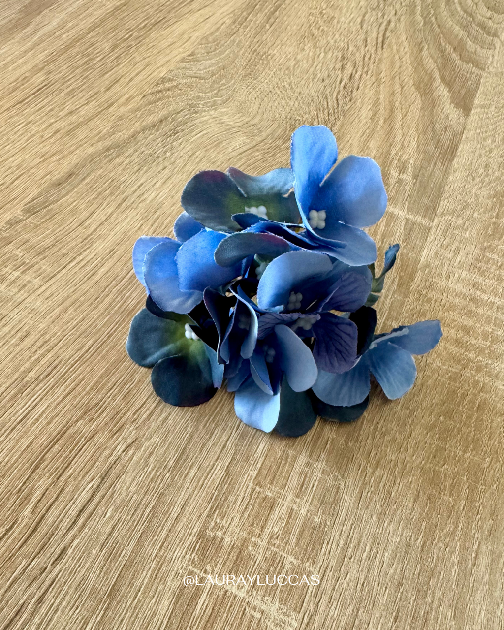 Porta servilletas Floral Hortensia Azul