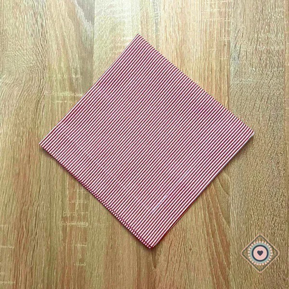Servilleta de Tela Color Rayas rojas