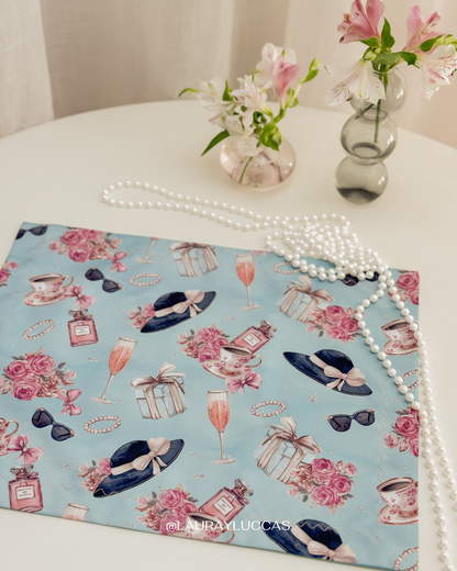 Individual de tela doble faz impermeable Audrey