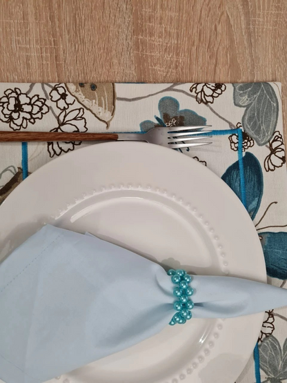 Servilleta de Tela color Celeste