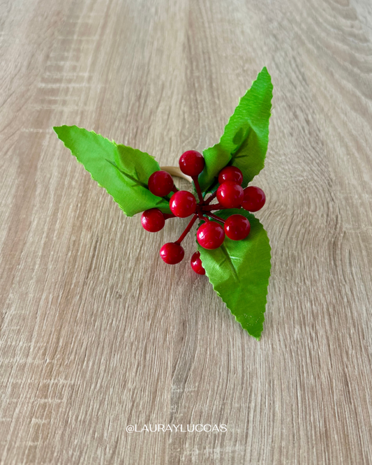 Porta Servilletas Navideño Muerdagos