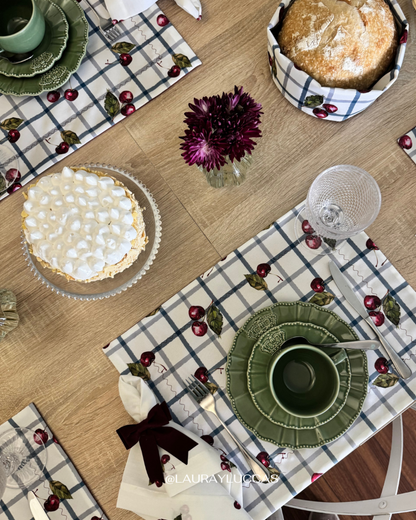 Kit de Mesa Corazón del Maule (cerezas)