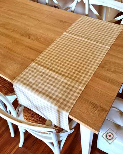 Sendero Impermeable Cuadrillé Beige