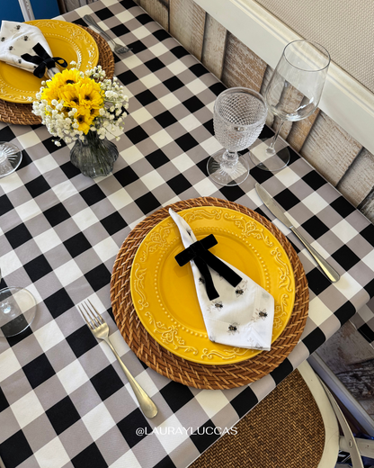 Mantel Rectangular Picnic negro