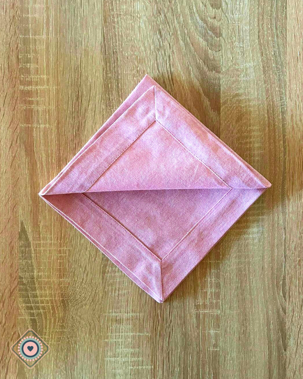 Servilleta de Tela en Lino de algodón Color palo rosa