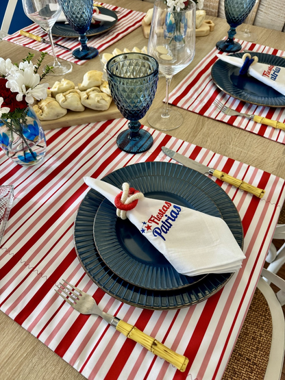Kit de Mesa Picnic Rojo con Servilletas Fiestas Patrias