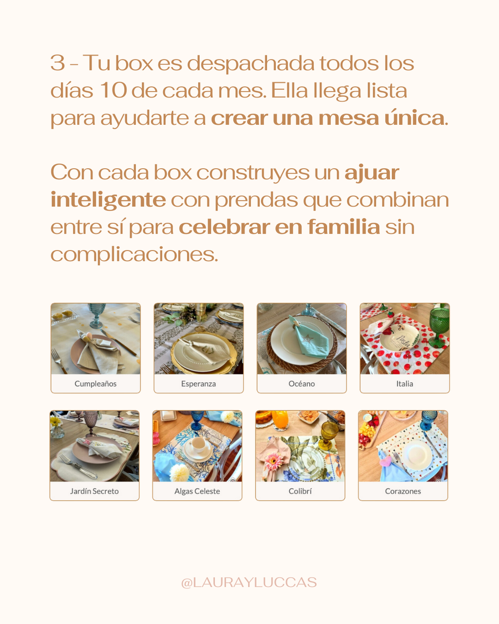 Box Mesa Puesta - Clásica